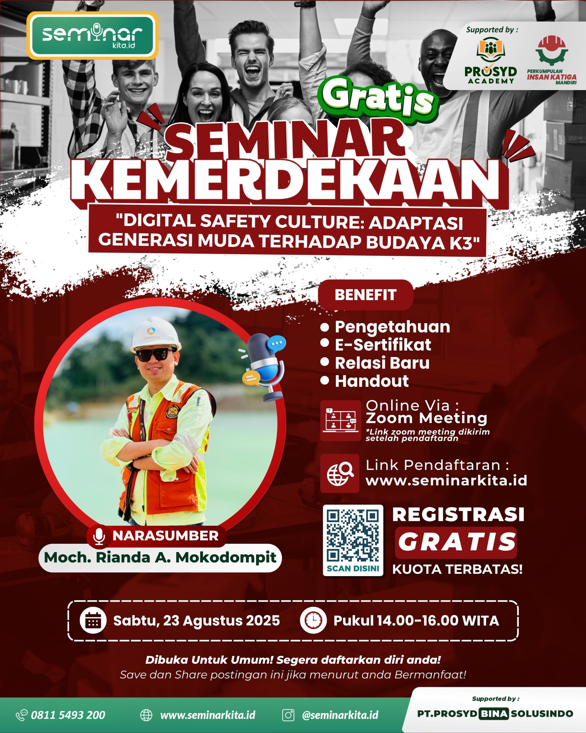 SEMINAR _Digital Safety Culture_ Adaptasi Generasi Muda terhadap Budaya K3