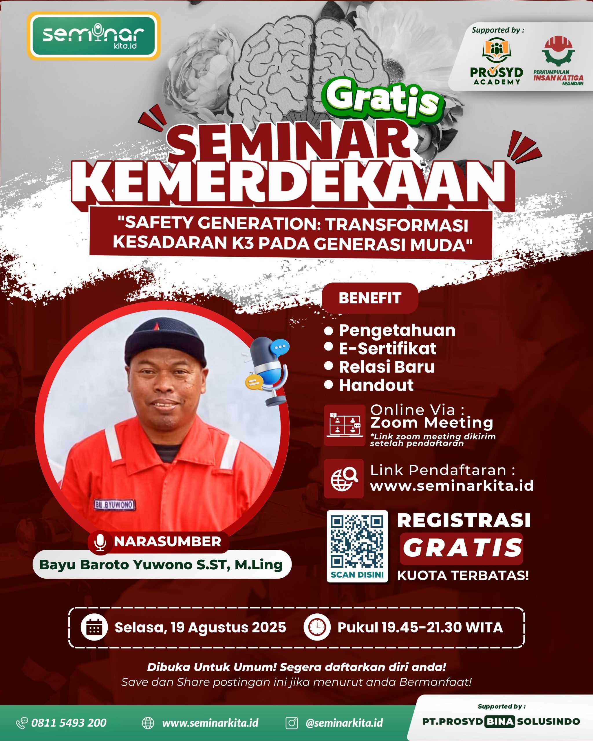 SEMINAR _Safety Generation_ Transformasi Kesadaran K3 pada Generasi Muda